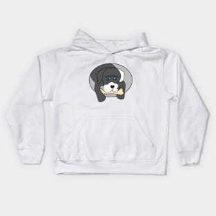 Dog with Bone Kids Hoodie